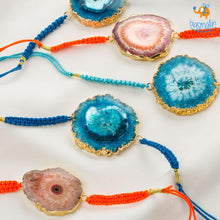 Load image into Gallery viewer, Agate Natural Stone Rakhi