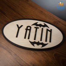Load image into Gallery viewer, Personalized Batman Themed Nameplate | COD not available