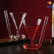 Load image into Gallery viewer, Cocktail Rope Straw Glass