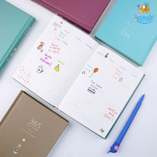 Load image into Gallery viewer, 365 Daily Planner Notebook