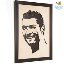 Load image into Gallery viewer, Footballer Engraved Wooden Frame (19 x 13 inches)
