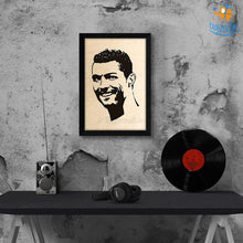 Load image into Gallery viewer, Footballer Engraved Wooden Frame (19 x 13 inches)