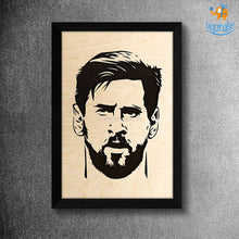 Load image into Gallery viewer, Footballer Engraved Wooden Frame (19 x 13 inches)