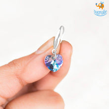 Load image into Gallery viewer, Crystal Heart Earrings