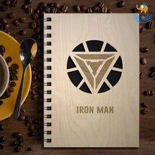Load image into Gallery viewer, Avengers Superhero Engraved Wooden Diary