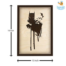 Load image into Gallery viewer, Batman Engraved Wooden Frame (19 x 13 inches)