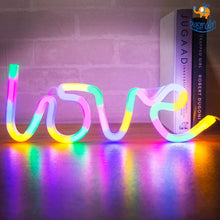 Load image into Gallery viewer, Multi-Colored Love LED Neon Lamp