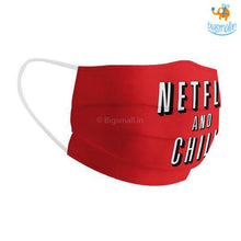 Load image into Gallery viewer, Netflix & Chill Cotton Mask With Filter