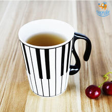 Load image into Gallery viewer, Piano Keyboard Mug With Lid