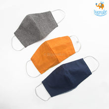Load image into Gallery viewer, Reusable Cotton Masks - Set of 3 (Assorted Colors)