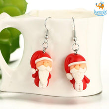 Load image into Gallery viewer, Santa Earrings