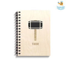 Load image into Gallery viewer, Avengers Superhero Engraved Wooden Diary