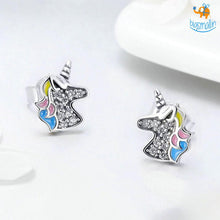 Load image into Gallery viewer, Unicorn Crystal Earring Studs