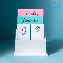 Load image into Gallery viewer, Wooden Desk Calendar