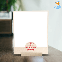 Load image into Gallery viewer, Best Sister Personalized Wooden Print Frame | COD not available