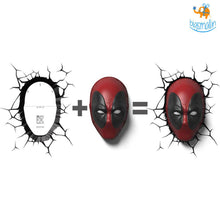 Load image into Gallery viewer, 3D Deadpool Wall Lamp
