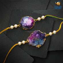 Load image into Gallery viewer, Agate and Pearls Rakhi
