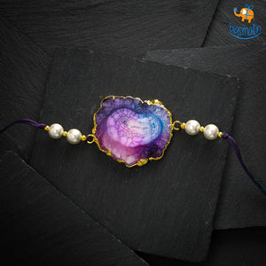 Agate and Pearls Rakhi