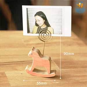 Animal Wooden Memo & Photo Holder - Set of 2