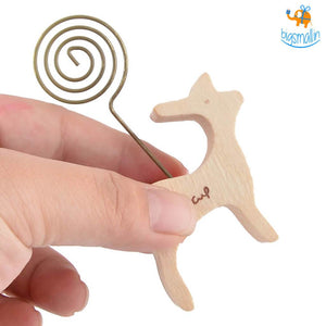 Animal Wooden Memo & Photo Holder - Set of 2