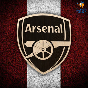 Arsenal Engraved Wooden Crest