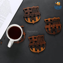 Load image into Gallery viewer, Barcelona Laser Cut Wooden Coasters - Set of 4
