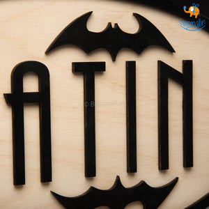 Personalized Batman Themed Nameplate | COD not available