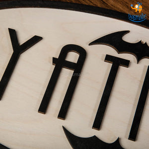 Personalized Batman Themed Nameplate | COD not available