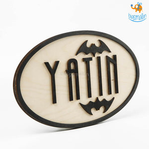 Personalized Batman Themed Nameplate | COD not available