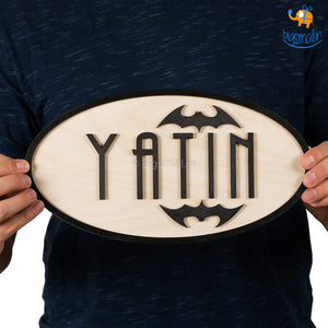 Personalized Batman Themed Nameplate | COD not available