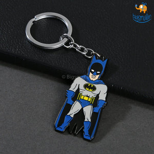 Batman Doodle Metallic Keychain