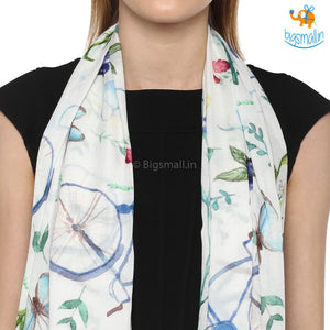 All Over Floral Modal Scarf