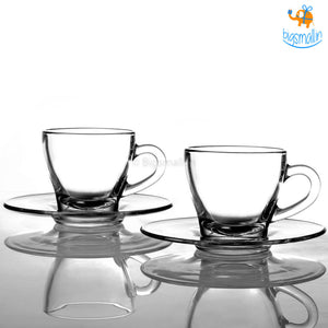 Cappuccino Cups with Saucers - Set of 2