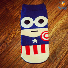 Load image into Gallery viewer, Captain America Cartoon Socks
