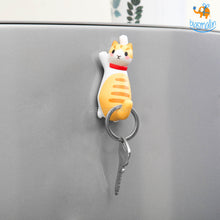 Load image into Gallery viewer, Cat Fridge Magnet with Hook
