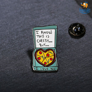 Cheesy Love Lapel Pin