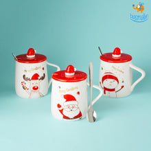 Load image into Gallery viewer, Christmas Mug With Lid &amp; Spoon
