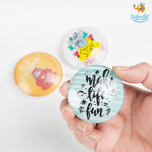 Load image into Gallery viewer, Daily Motivation Crystal Glass Fridge Magnets- Set of 3
