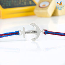 Load image into Gallery viewer, Defender Bro Rakhi Keychain
