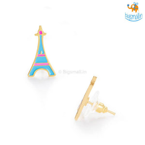 Eiffel Tower Gold Plated Earrings