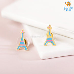 Eiffel Tower Gold Plated Earrings