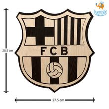 Load image into Gallery viewer, Barcelona Engraved Wooden Crest
