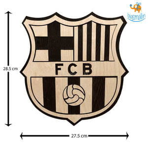 Barcelona Engraved Wooden Crest