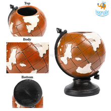 Load image into Gallery viewer, Globe Resin Stationery Holder - Hand painted
