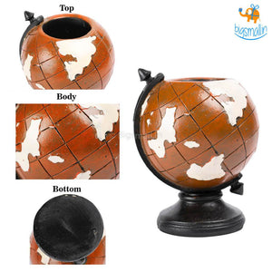Globe Resin Stationery Holder - Hand painted