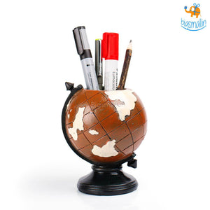 Globe Resin Stationery Holder - Hand painted