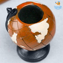 Load image into Gallery viewer, Globe Resin Stationery Holder - Hand painted
