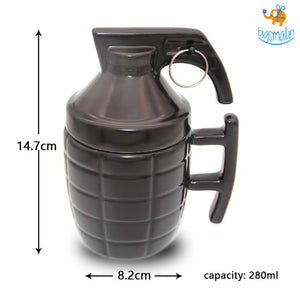 3D Grenade Mug with Lid