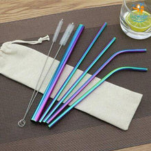 Load image into Gallery viewer, Holographic Straws - 4 pc
