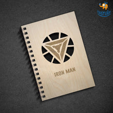 Load image into Gallery viewer, Avengers Superhero Engraved Wooden Diary
